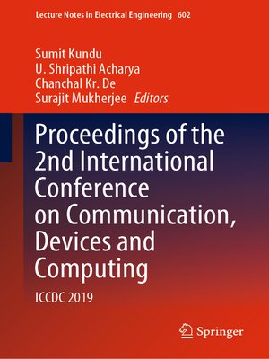 cover image of Proceedings of the 2nd International Conference on Communication, Devices and Computing